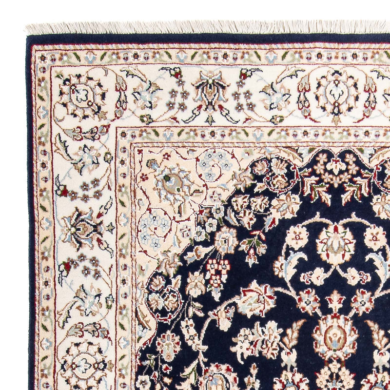 Orientalsk tæppe - Nain - Indus - 196 x 134 cm - mørkeblå