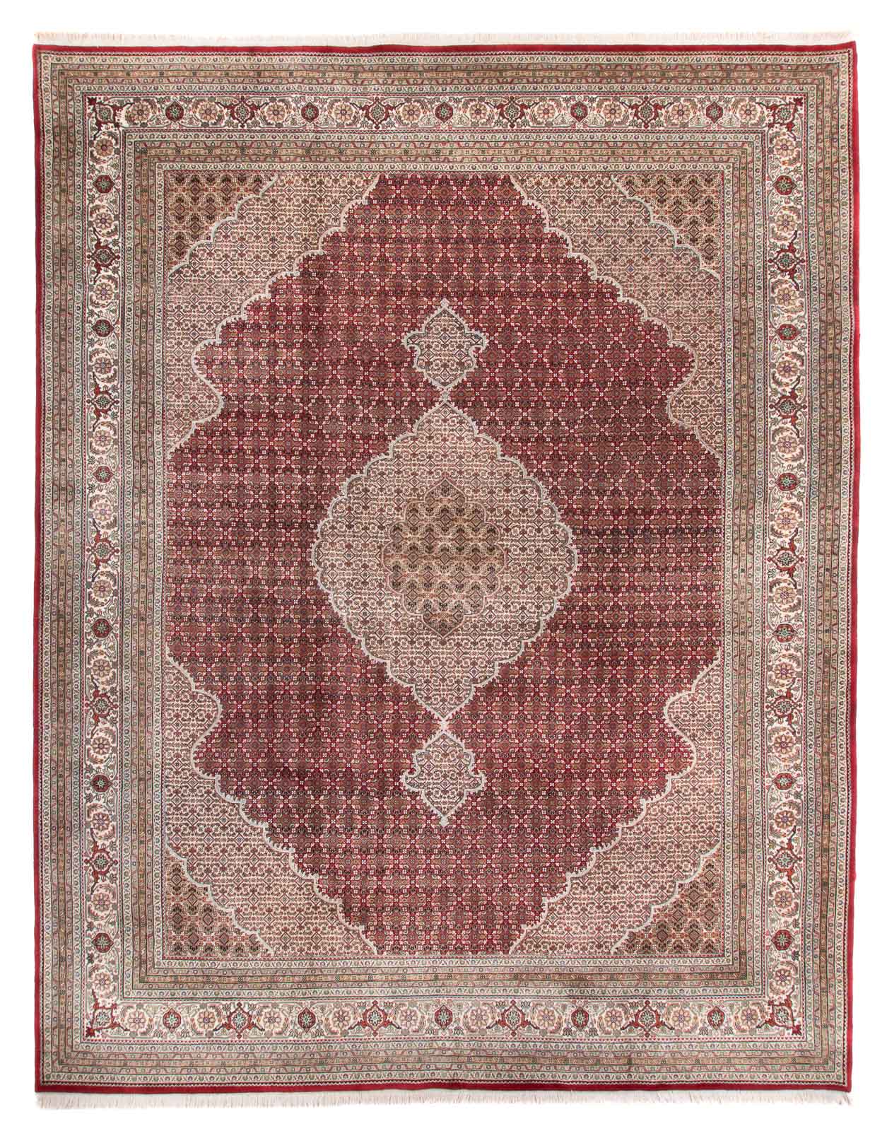 Orientalsk tæppe - Tabriz - 388 x 303 cm - rød