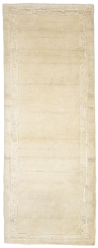 Løber Nepal Tæppe - 195 x 74 cm - beige