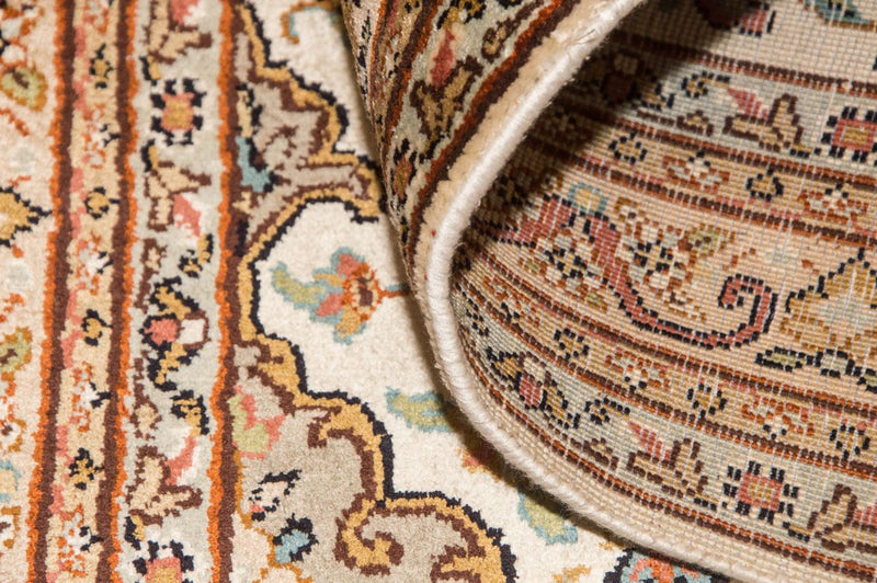 Silketæppe - Kashmir Silk - 123 x 79 cm - beige