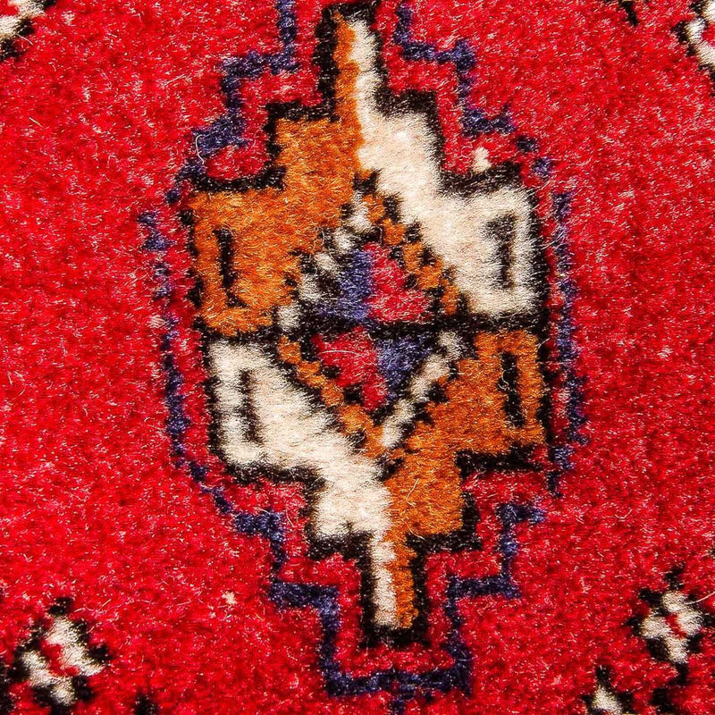 Turkaman-tæppe - 140 x 70 cm - rød