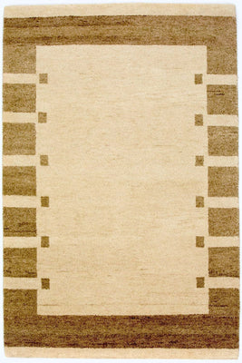 Gabbeh-tæppe - Indus - 185 x 122 cm - beige