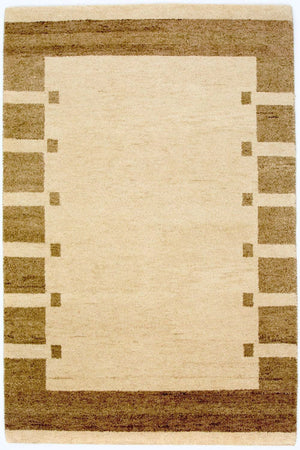 Gabbeh-tæppe - Indus - 185 x 122 cm - beige