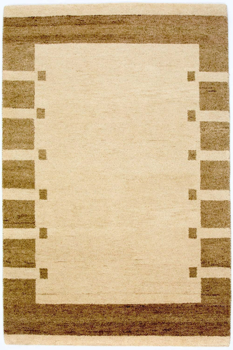 Gabbeh-tæppe - Indus - 185 x 122 cm - beige