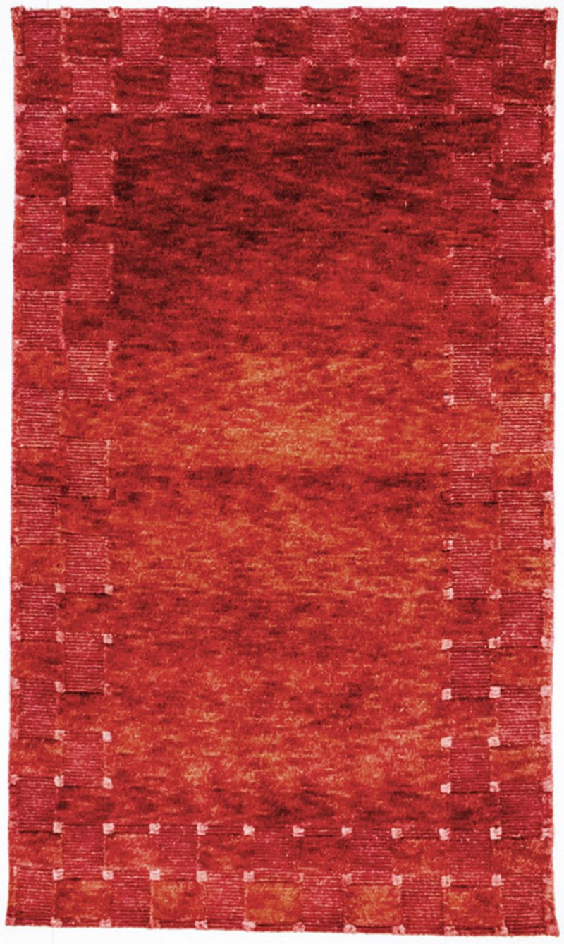 Nepal Tæppe - 150 x 92 cm - rød