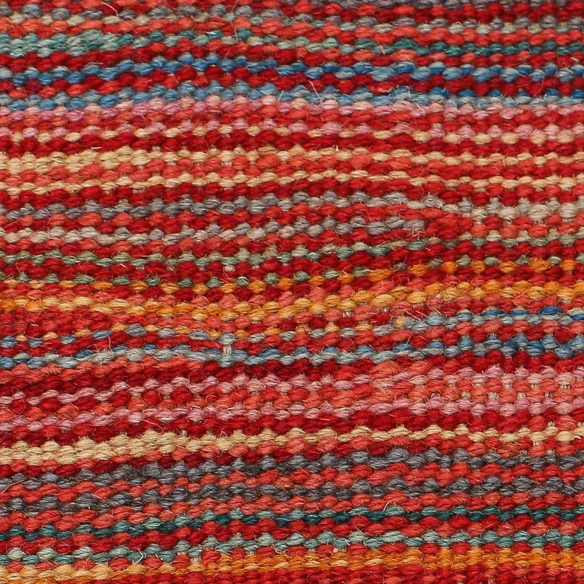 Kelim Carpet - Splash - 198 x 140 cm - flerfarvet