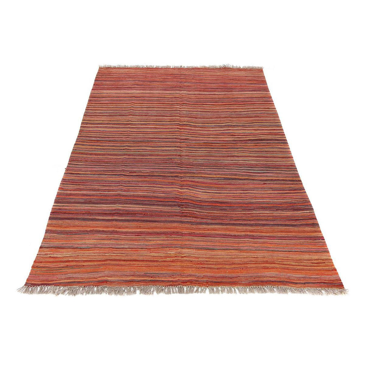Kelim Carpet - Splash - 198 x 140 cm - flerfarvet
