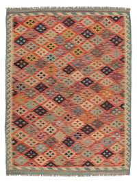 Kelim Carpet - Splash - 197 x 148 cm - flerfarvet