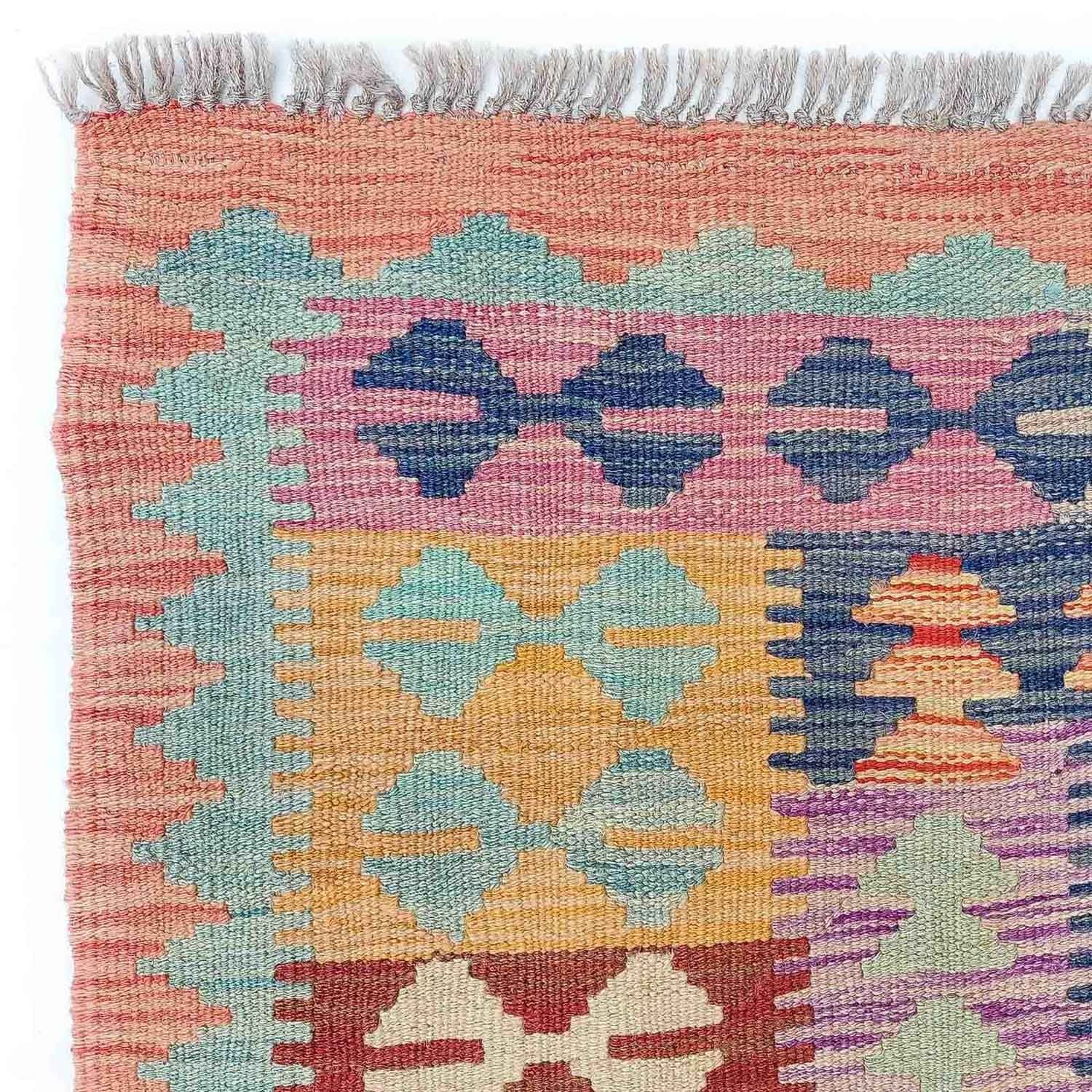 Kelim Carpet - Splash - 295 x 203 cm - flerfarvet