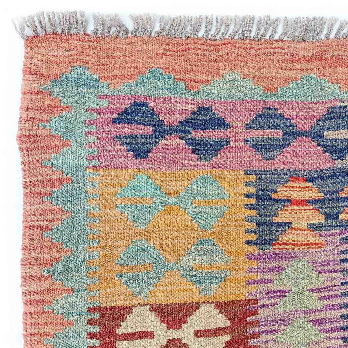 Kelim Carpet - Splash - 295 x 203 cm - flerfarvet