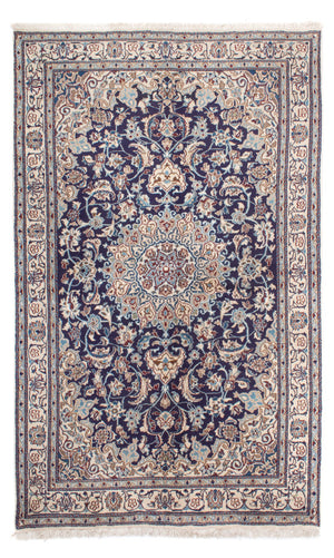 Persisk tæppe - Nain - 248 x 159 cm - mørkeblå