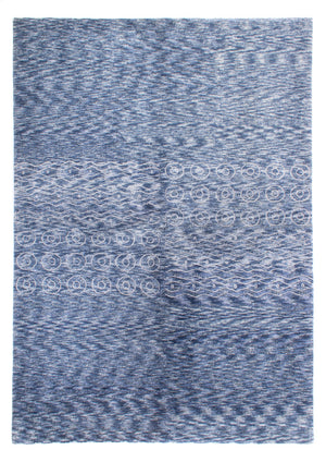 Nepal Tæppe - 239 x 170 cm - blå
