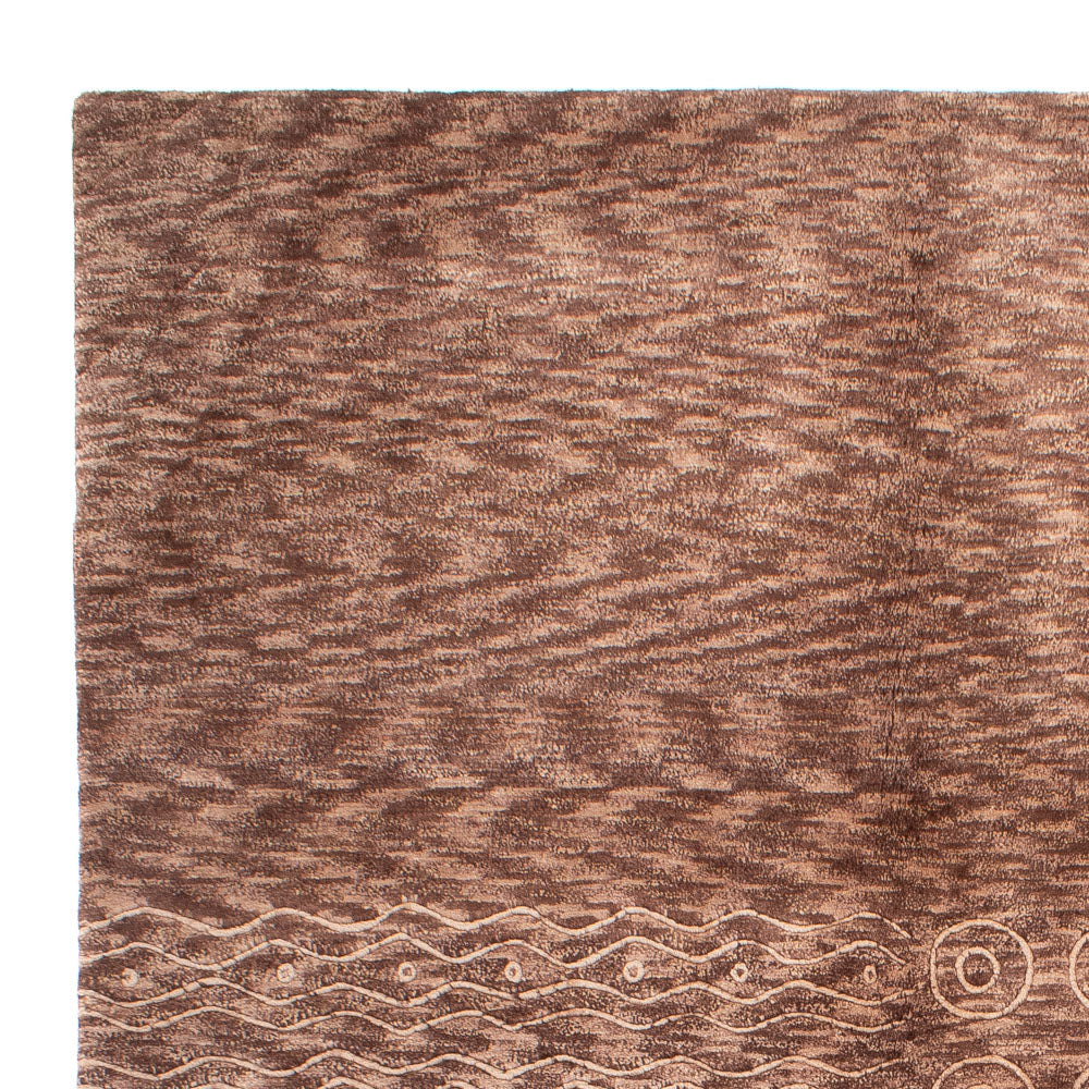 Nepal Tæppe - 240 x 171 cm - brun