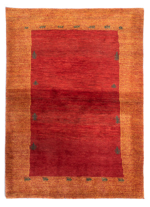 Gabbeh Tæppe - Loribaft Persisk - 198 x 145 cm - rød