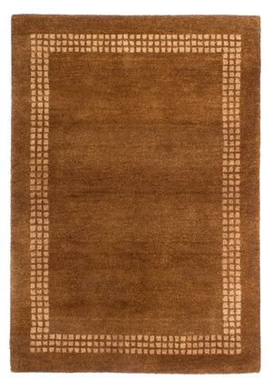 Uldtæppe - 193 x 135 cm - brun