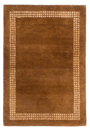Uldtæppe - 192 x 135 cm - brun