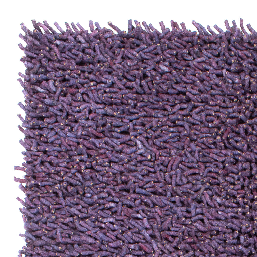 Tæppe med høj pæl - 240 x 170 cm - lilla