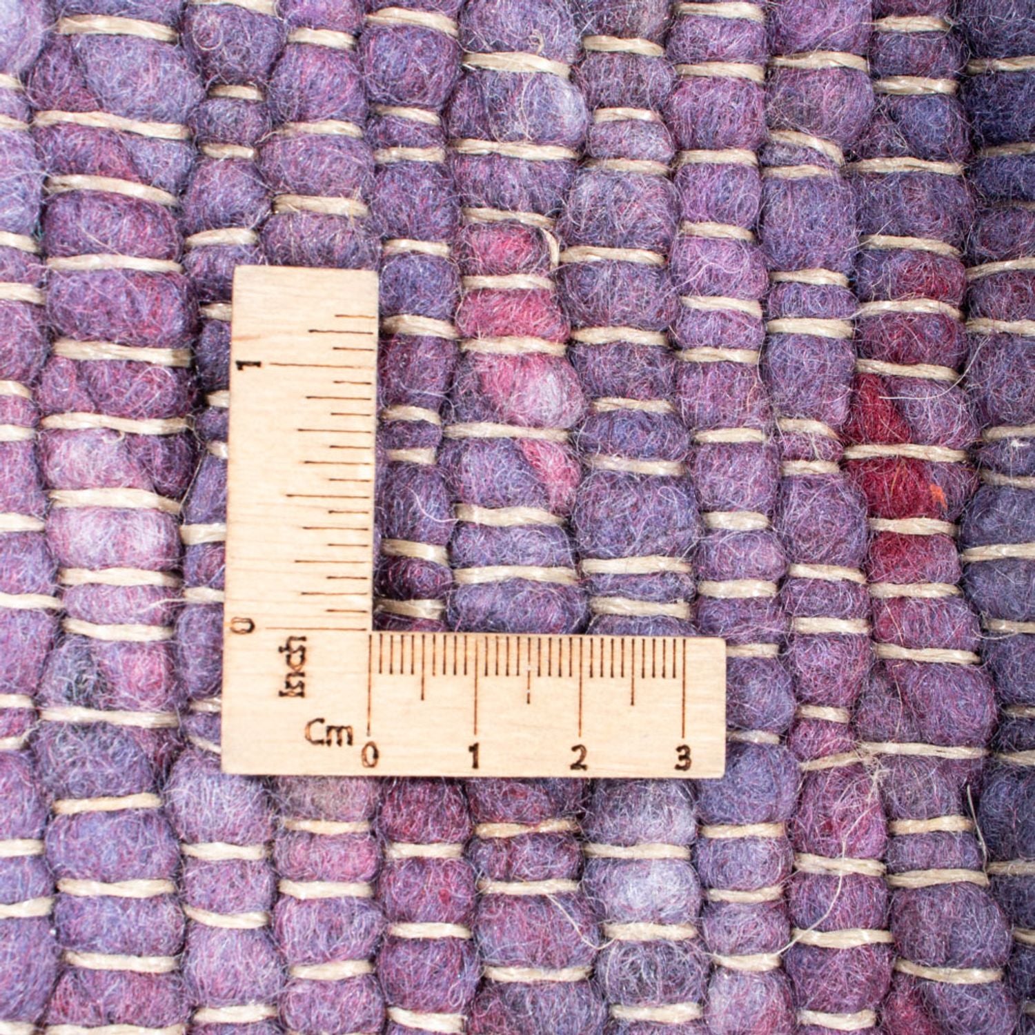 Tæppe med høj pæl - 240 x 170 cm - lilla