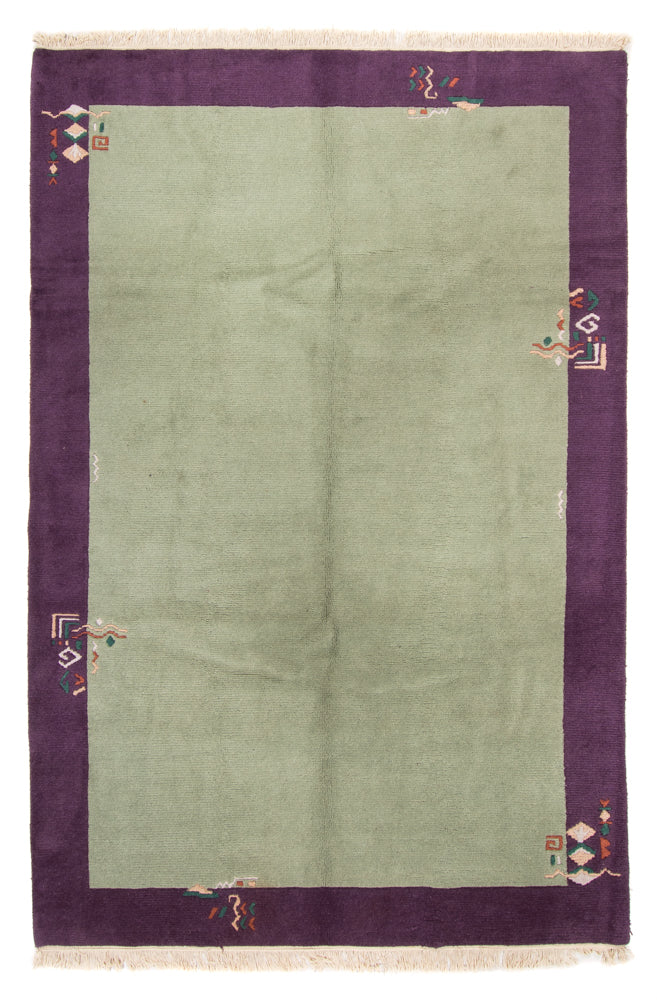 Nepal Tæppe - 300 x 200 cm - lysegrøn