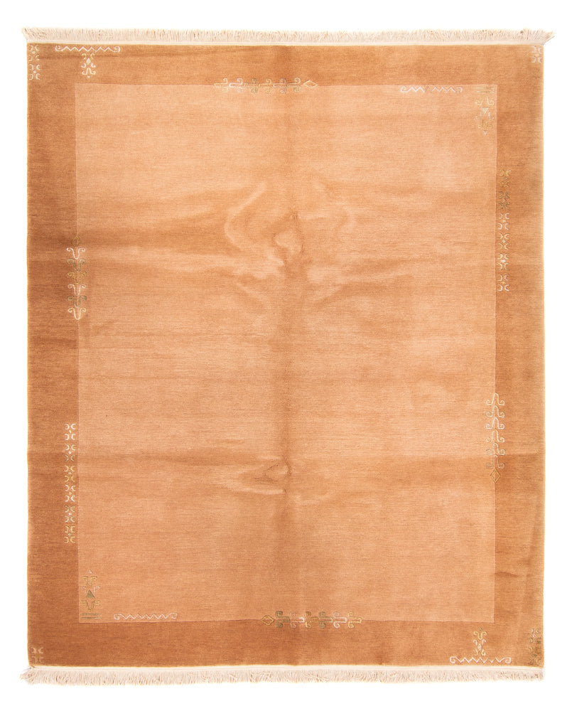 Nepal Tæppe - 250 x 200 cm - laks