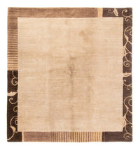 Nepal Tæppe - Royal firkantet  - 204 x 198 cm - beige