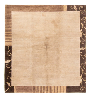Nepal Tæppe - Royal firkantet  - 204 x 198 cm - beige