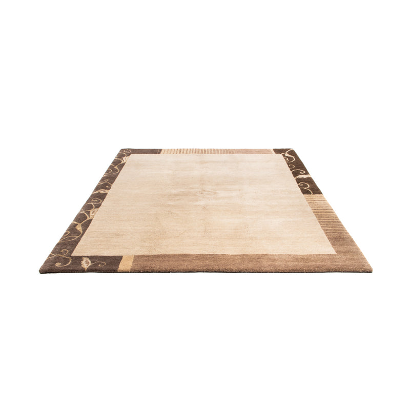 Nepal Tæppe - Royal firkantet  - 204 x 198 cm - beige