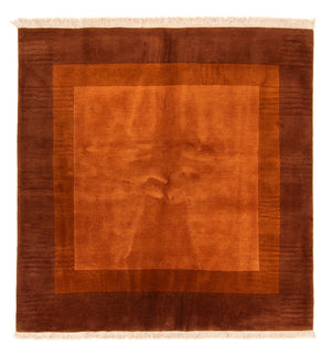 Nepal Tæppe - Royal firkantet  - 205 x 203 cm - brun