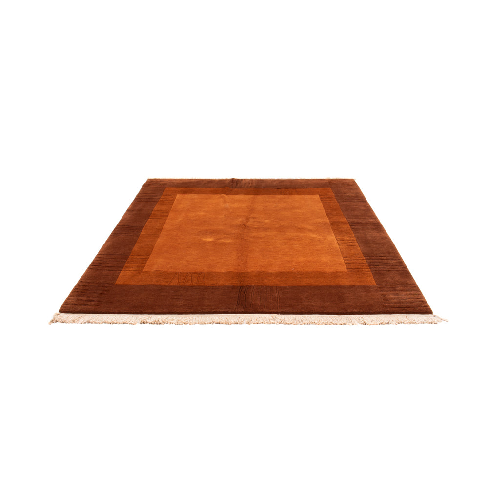 Nepal Tæppe - Royal firkantet  - 205 x 203 cm - brun