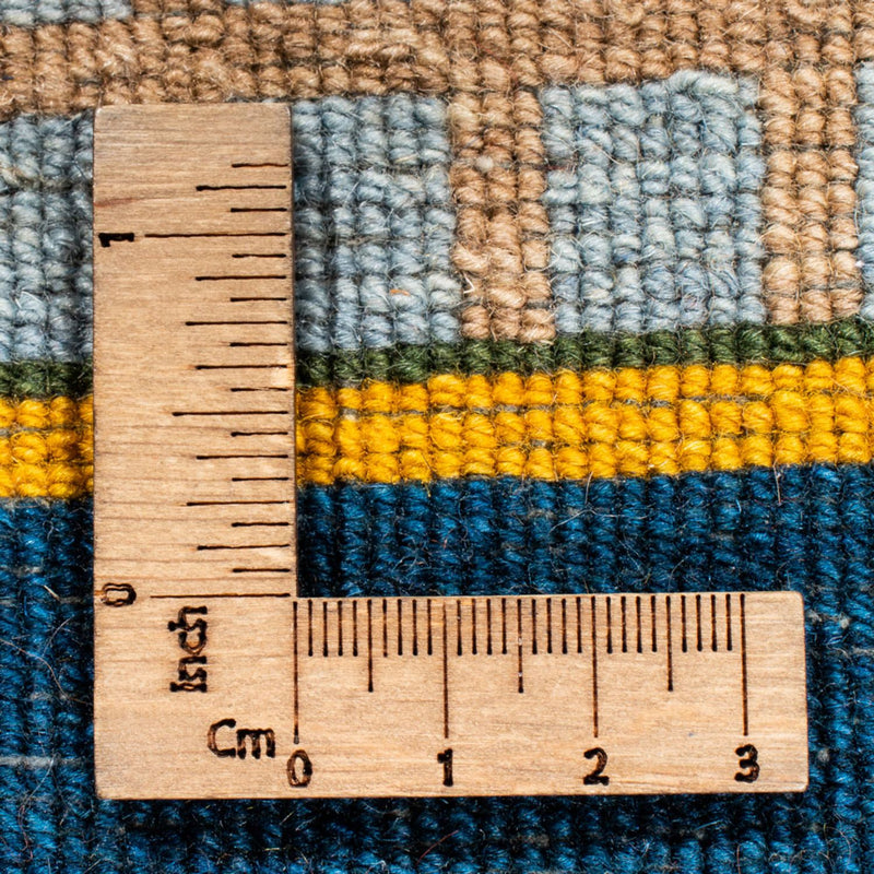 Gabbeh Tæppe - Loribaft Persisk - 161 x 110 cm - blå
