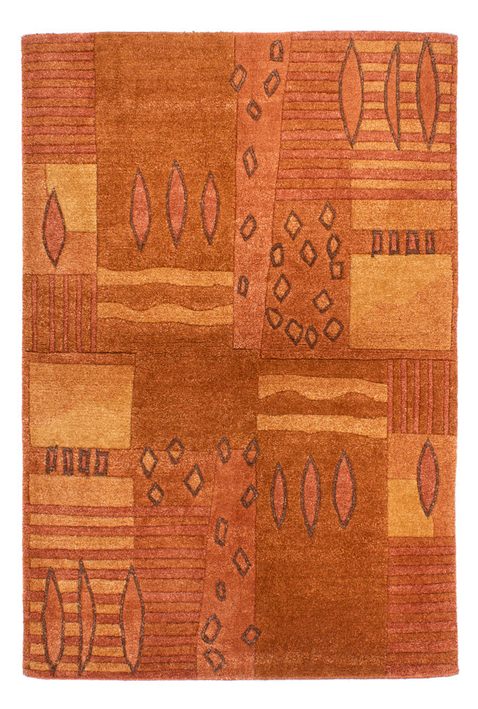 Nepal Tæppe - 183 x 120 cm - brun
