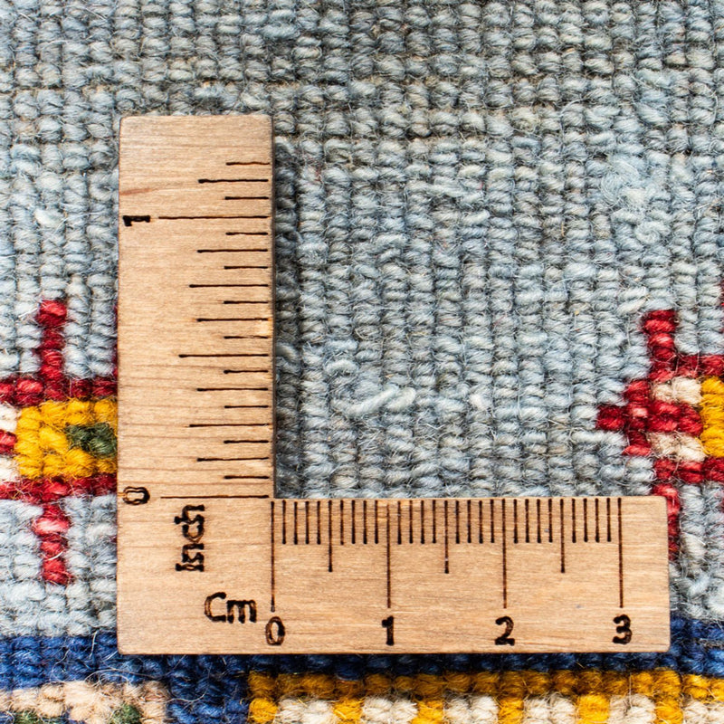 Gabbeh Tæppe - Loribaft Persisk - 174 x 126 cm - lyseblå