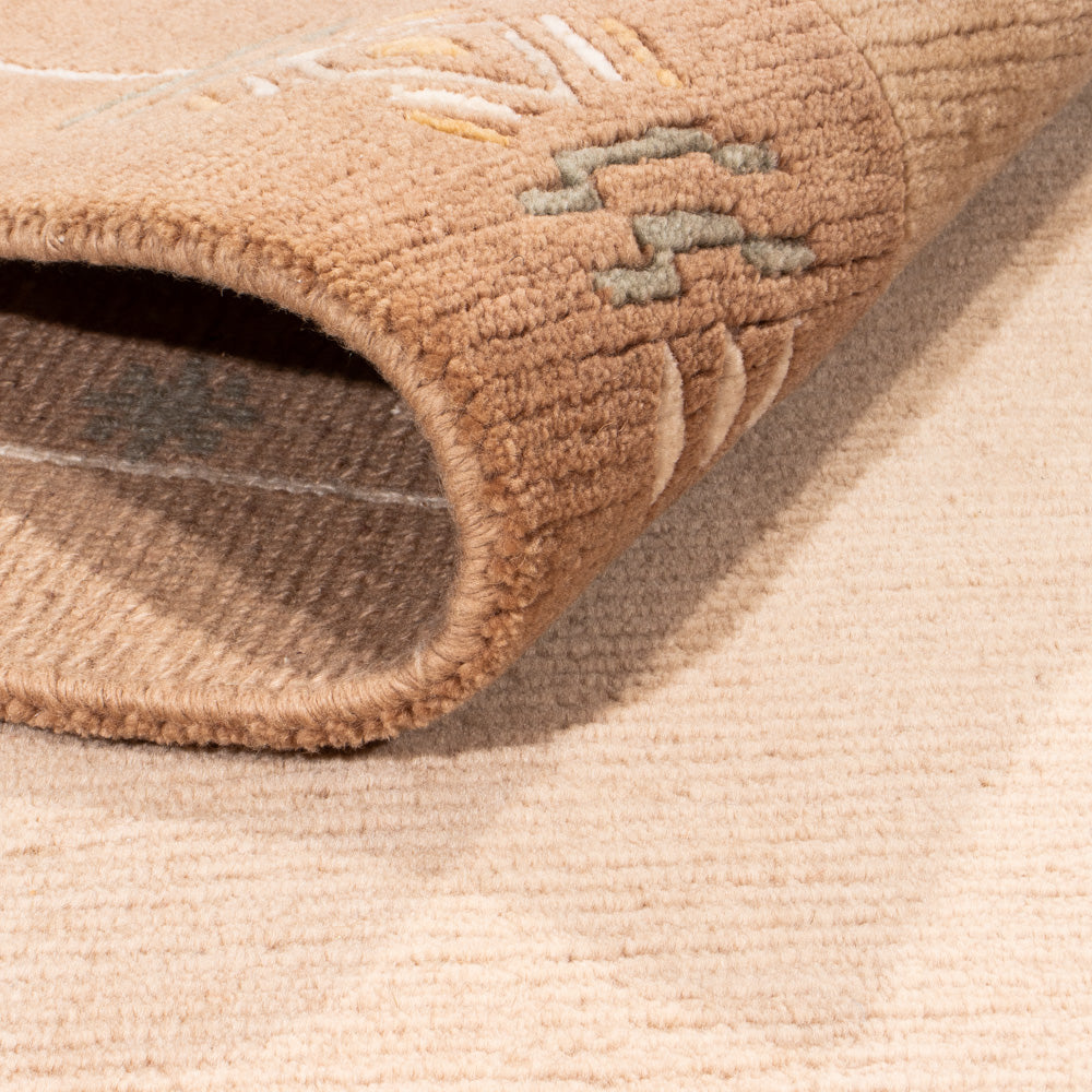 Nepal Tæppe - Royal - 184 x 124 cm - brun