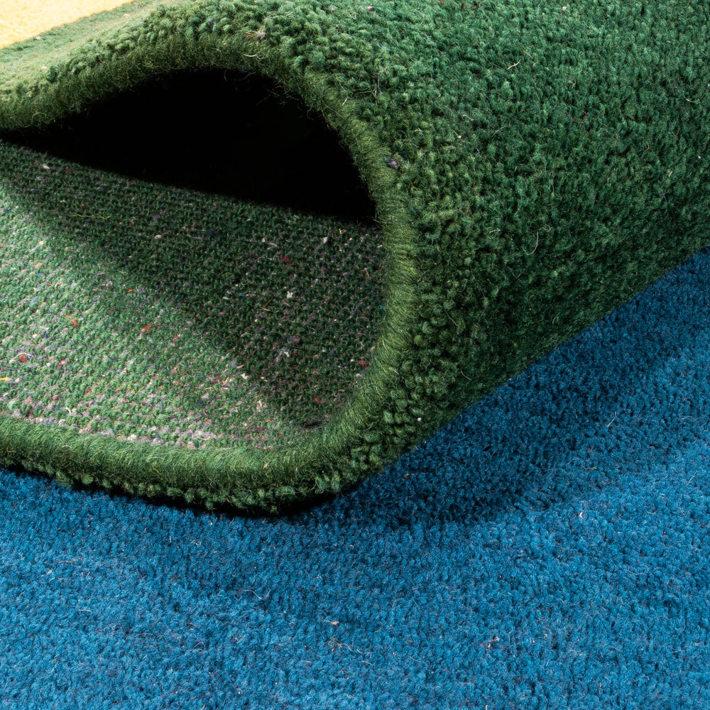 Gabbeh-tæppe - Indus - 393 x 297 cm - blå