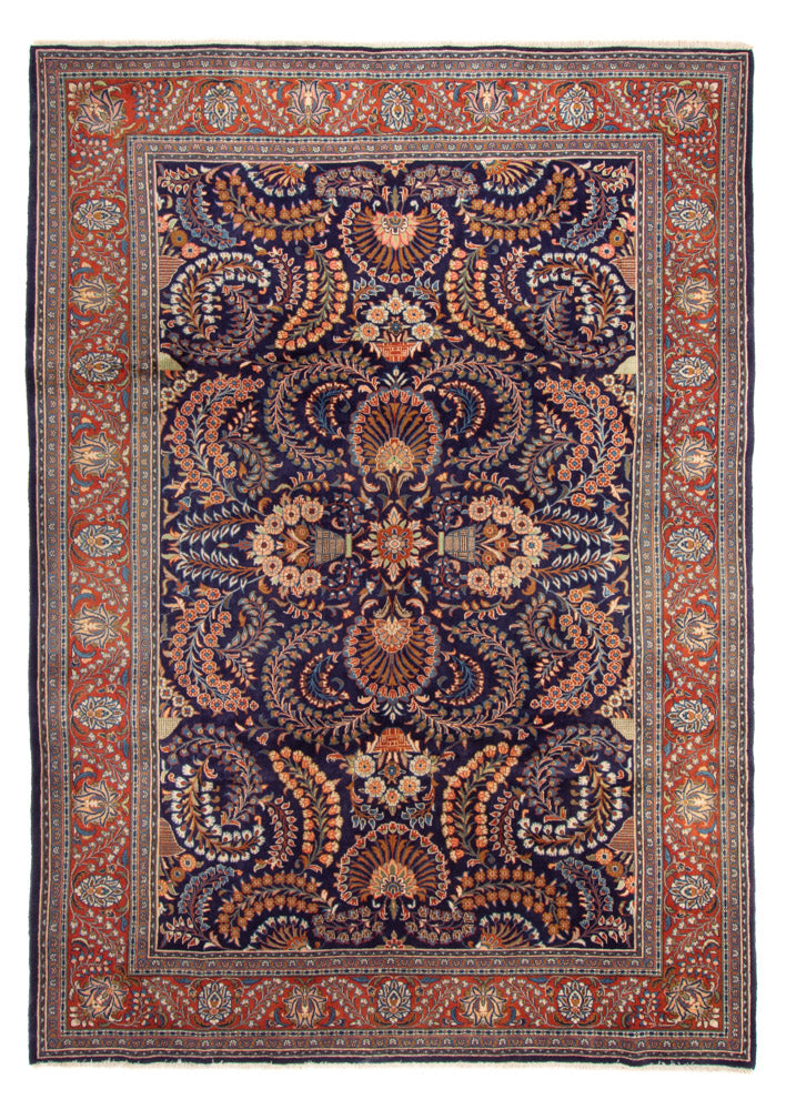Persisk tæppe - Classic - 345 x 243 cm - mørkeblå