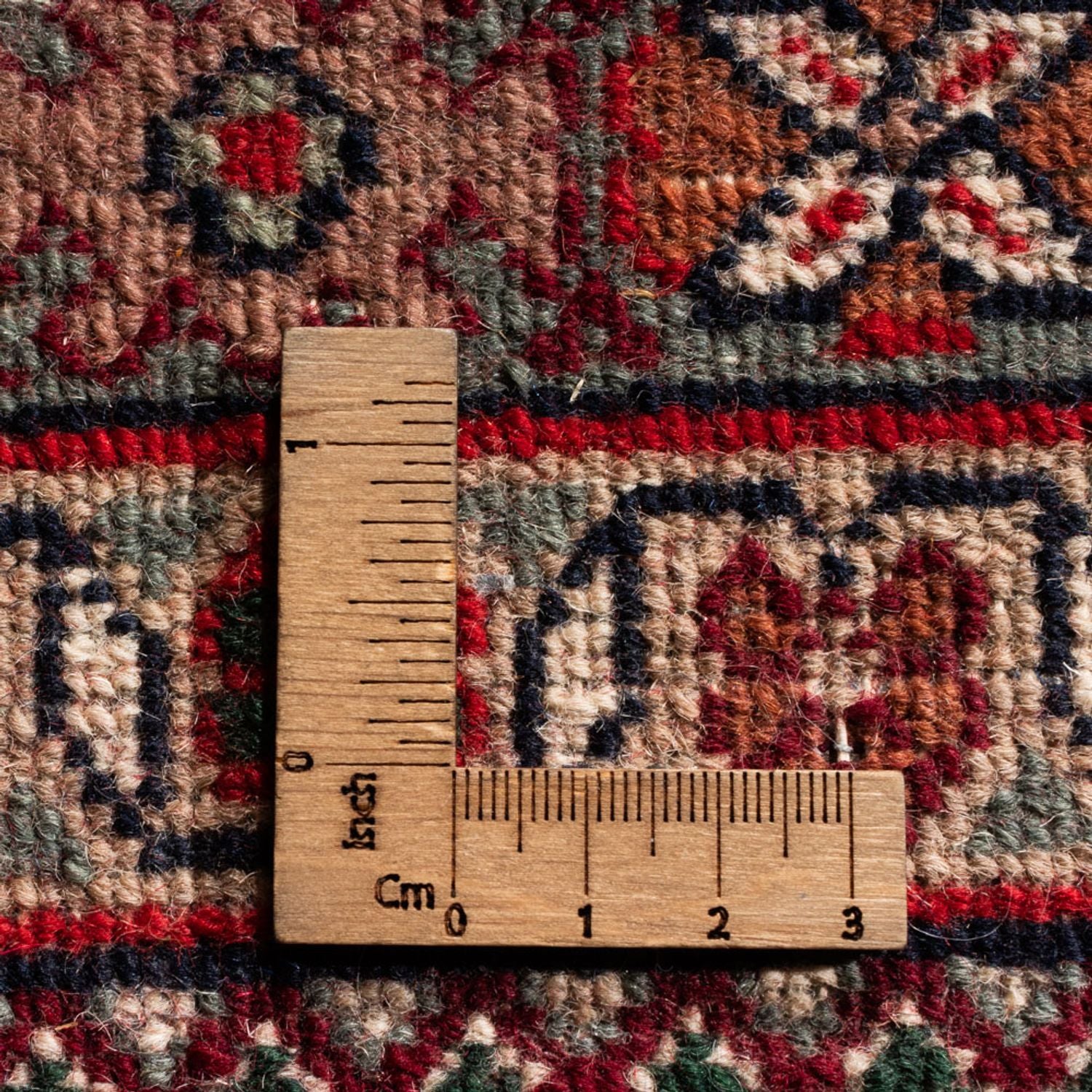 Orientalsk tæppe - Bijar - Indus - Royal - 348 x 252 cm - rød