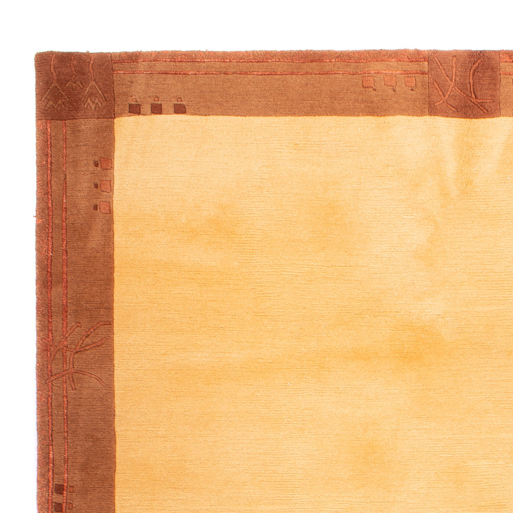 Nepal Tæppe - Royal - 243 x 173 cm - guld