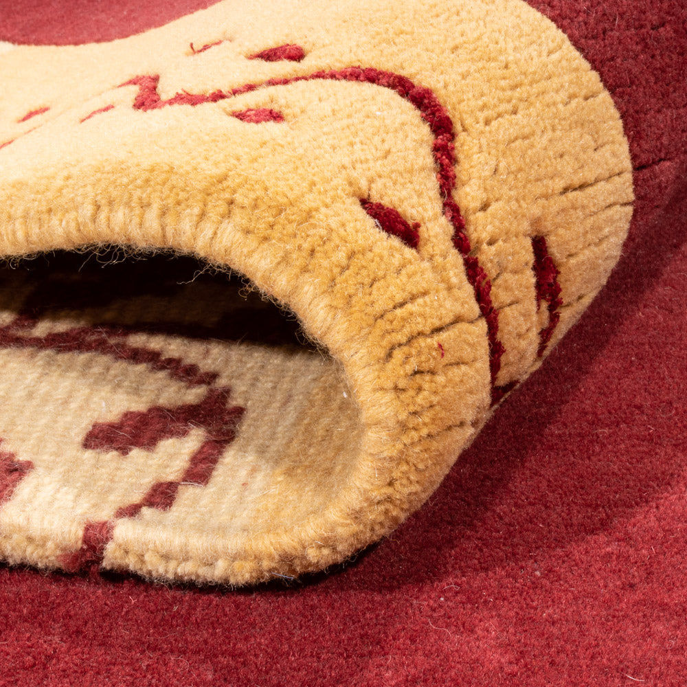 Nepal Tæppe - 244 x 173 cm - rød