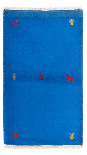 Gabbeh-tæppe - Indus - 160 x 90 cm - blå