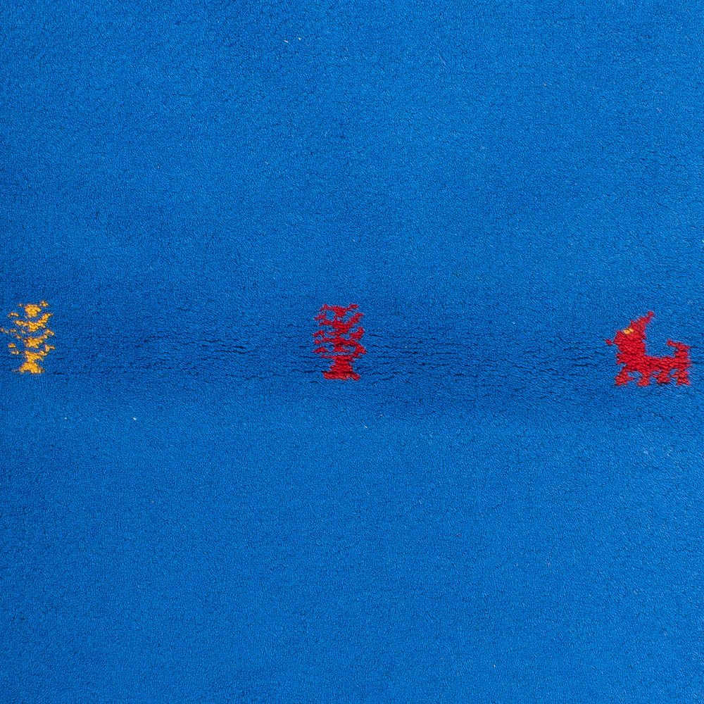 Gabbeh-tæppe - Indus - 160 x 90 cm - blå