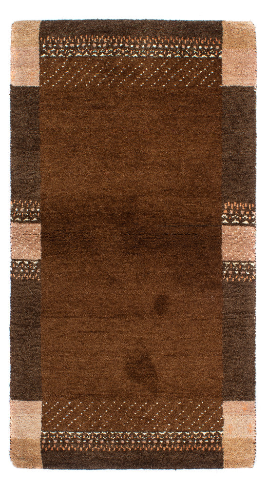 Gabbeh-tæppe - Indus - 160 x 90 cm - brun