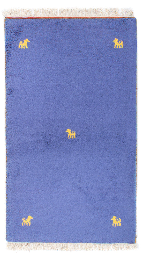 Gabbeh-tæppe - Indus - 160 x 94 cm - blå
