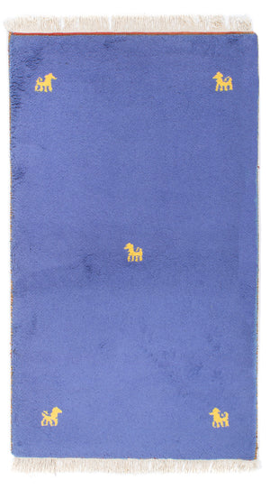 Gabbeh-tæppe - Indus - 160 x 94 cm - blå