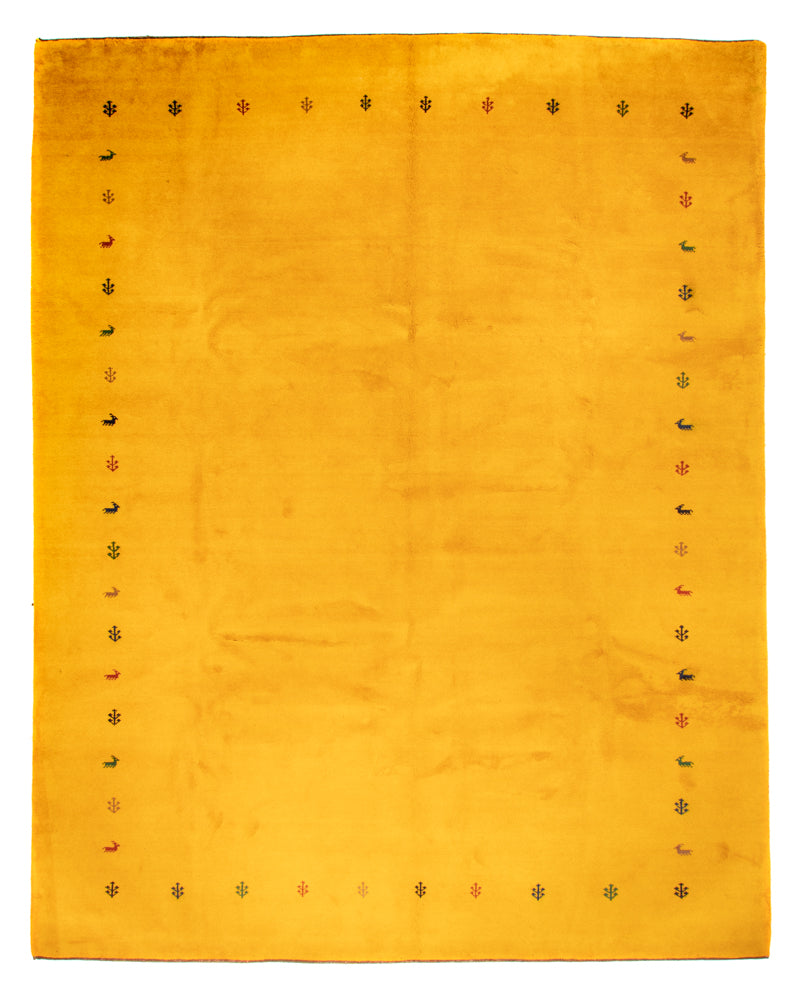 Gabbeh-tæppe - Indus - 388 x 299 cm - gul