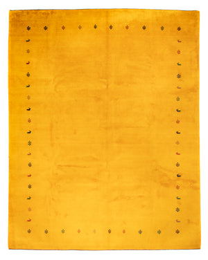Gabbeh-tæppe - Indus - 388 x 299 cm - gul