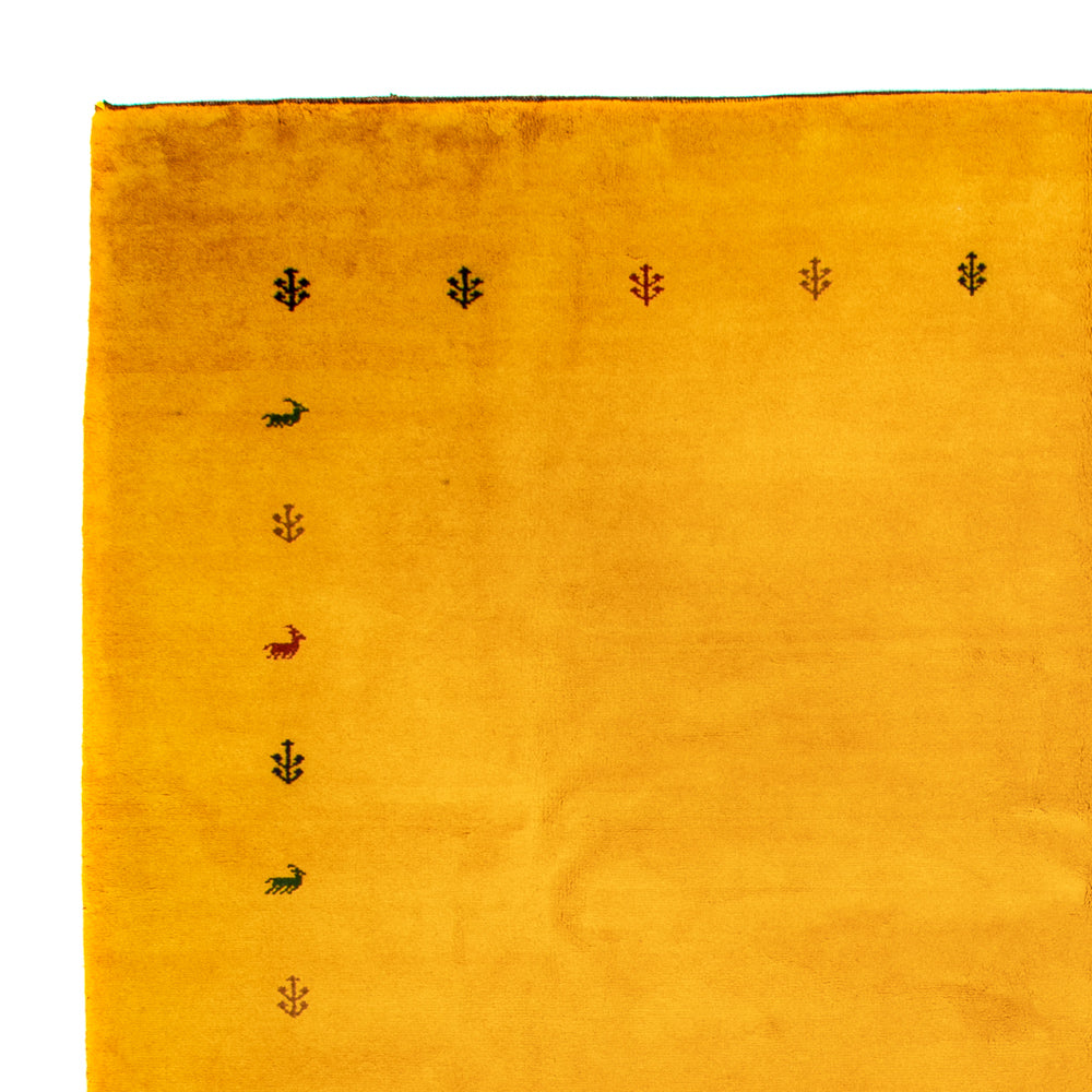 Gabbeh-tæppe - Indus - 388 x 299 cm - gul