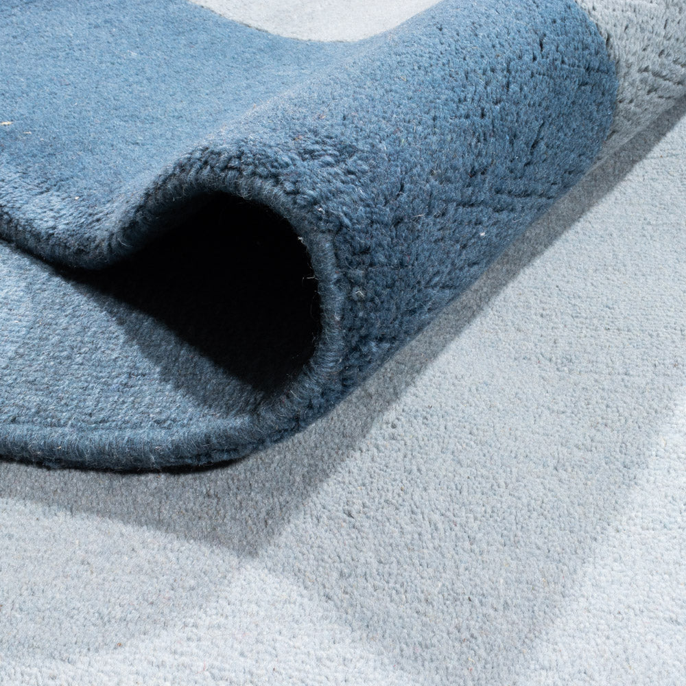 Nepal Tæppe - Royal - 405 x 301 cm - blå