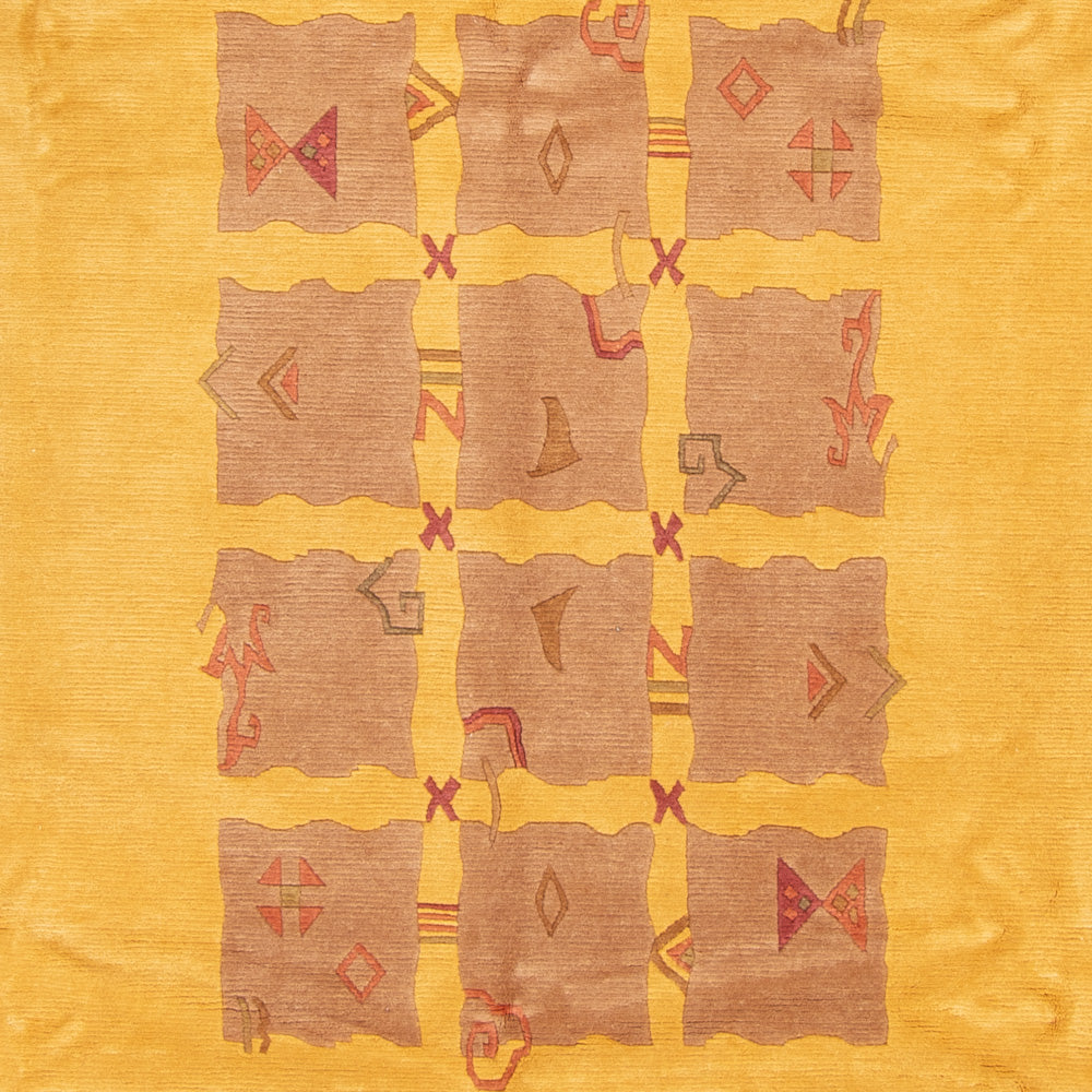 Nepal Tæppe - 357 x 256 cm - guld