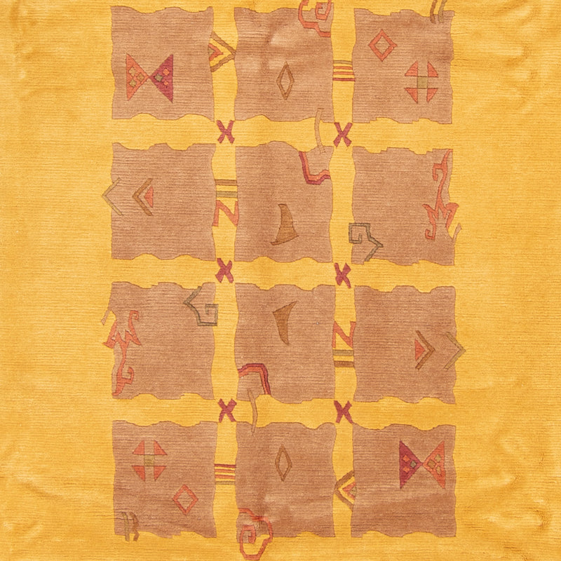 Nepal Tæppe - 357 x 256 cm - guld