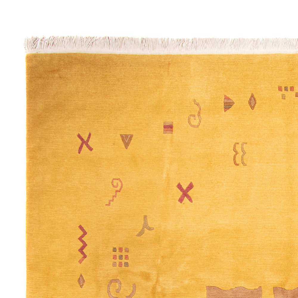 Nepal Tæppe - 357 x 256 cm - guld